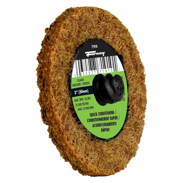 Forney Quick Change Surface Prep Pad, Grano Grueso, 2 in, paquete de 5 de Forney 71910 - 71606