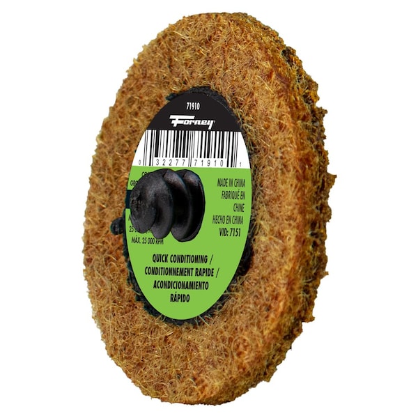 Forney Quick Change Surface Prep Pad, Grano Grueso, 2 in, paquete de 5 de Forney 71910 - 71606
