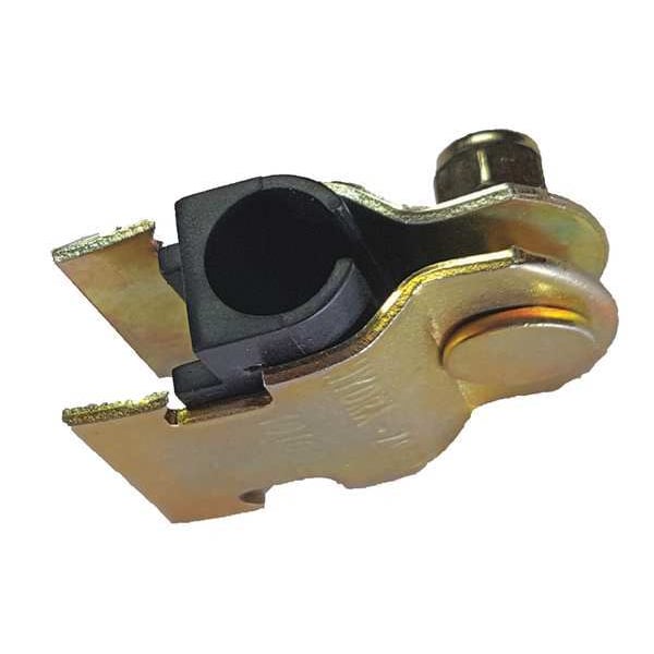 Zoro Select Channel Pipe Clamp, 1/2 In, Gold - V120NEO 1/2Y