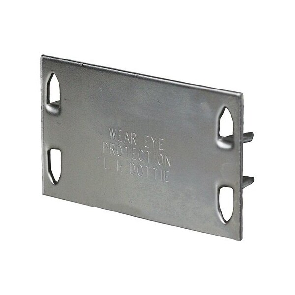 Dottie L.H. Dottie 3'' x 5'' 16 Gauge Safety Plate, 100PK - 3516