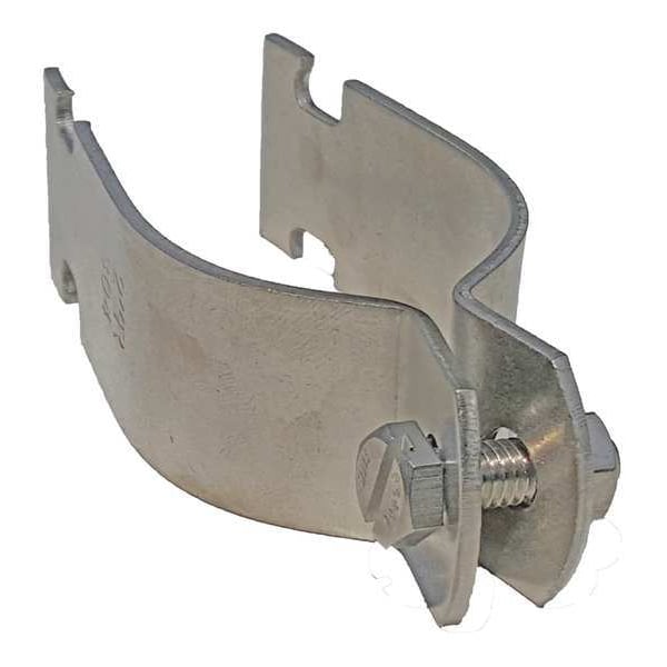 Zoro Select Channel Rigid Pipe Strap, 1-1/4 In, PK10 - V110 1-1/4SS