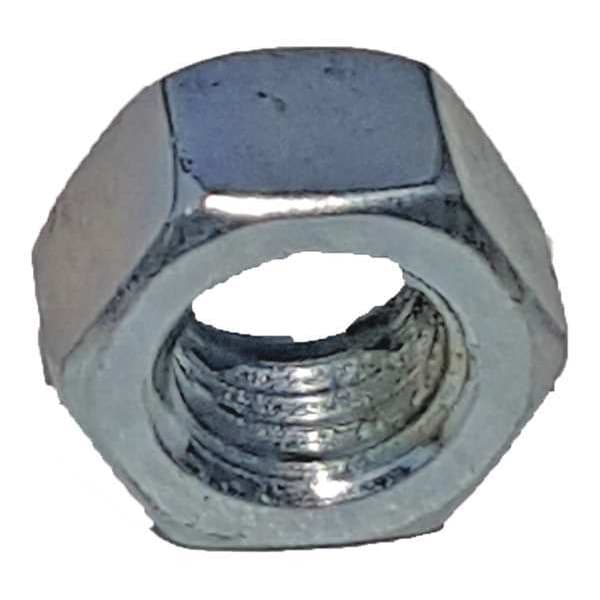 Zoro Select Channel Hex Nut, 1/2 In, Silver, PK25 - V515 1/2EG