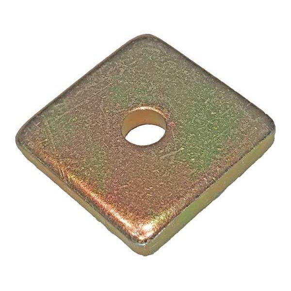 Zoro Select Channel Washer, 3/8 In, Gold, PK25 - V500 3/8Y