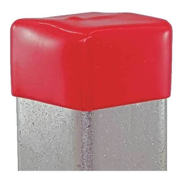 Vast Safety End Cap, 1-5/8"X1-5/8", Red, PK25 - V800NEOCPR-25