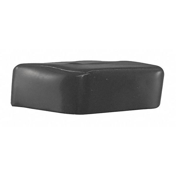Vast Safety End Cap, 3-1/4"X1-5/8", Black, PK10 - V801NEOCPBK-10