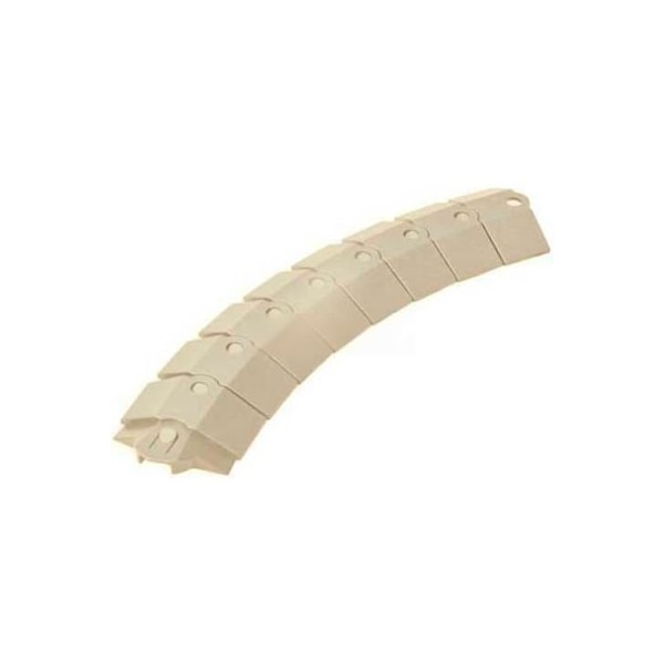 Ultratech Cable Protector Extension, 3/4 in H, 3 in L, 13-1/8 in W, 1 Channel, ABS, Gray - 1807
