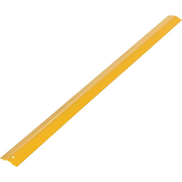 Vestil Cable Ramp, 7/16 in H, 4 ft L, 2-7/8 in W, 1 Channel, Aluminum, Yellow - WR-48-Y