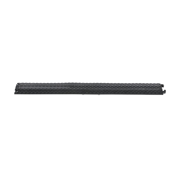 Vestil Cable Protector, 3/4 in H, 40 in L, 5-1/2 in W, 1 Channel, Rubber, Black - MRHR-39