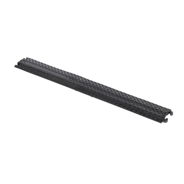 Vestil Cable Protector, 3/4 in H, 40 in L, 5-1/2 in W, 1 Channel, Rubber, Black - MRHR-39