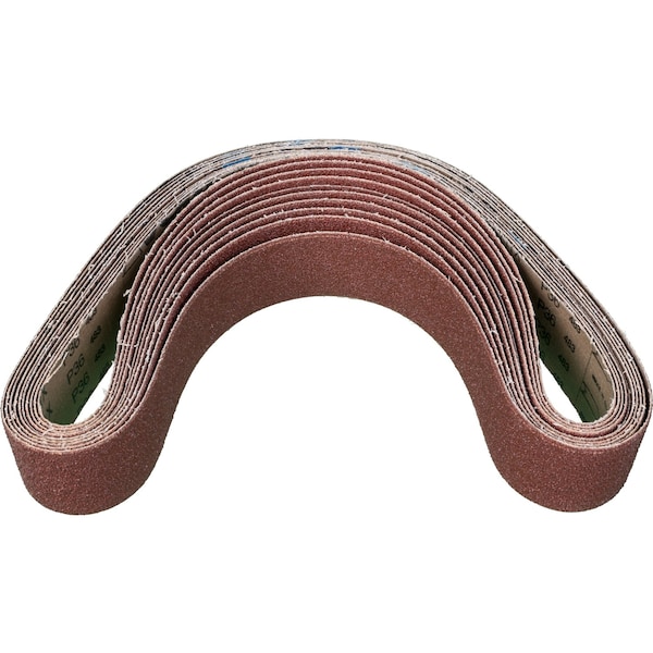 Cinturón recubierto Pferd, Al/Oxd, 2"x48", 36 Grit, Recubierto, 2" Ancho, 48" Largo, 36 Grit, Óxido de Aluminio - 49132