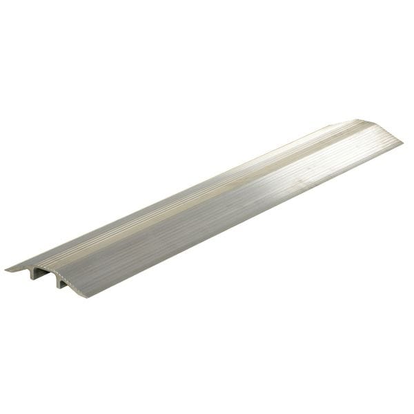 Zoro Select Cable Ramp, 1-1/2 in H, 4 ft L, 9-1/8 in W, 1 Channel, Aluminum, Silver - LHCR-48