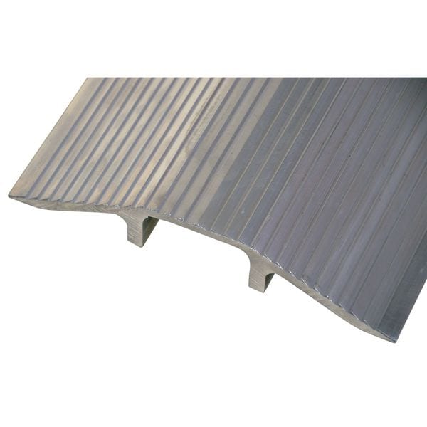 Zoro Select Cable Ramp, 1-1/2 in H, 4 ft L, 9-1/8 in W, 1 Channel, Aluminum, Silver - LHCR-48