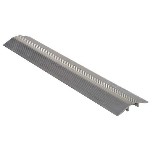 Zoro Select Cable Ramp, 1-1/2 in H, 4 ft L, 9-1/8 in W, 1 Channel, Aluminum, Silver - LHCR-48