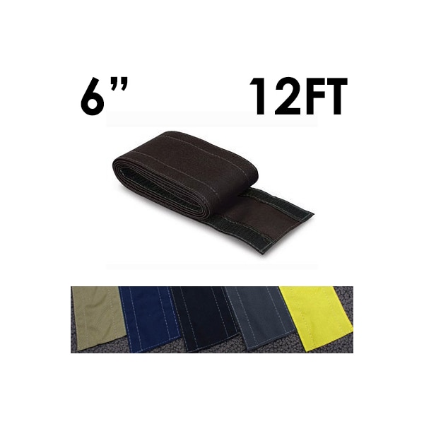 Electriduct Carpet Cable Cover, 12 ft L, 6 in W, 1 Channel, Nylon, Black - CC-SC-6-12-BK
