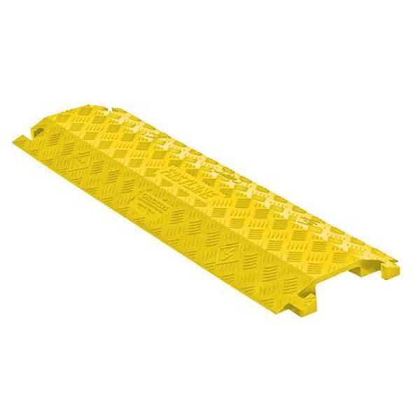 Fastlane Cable Protector, 1-1/2 in H, 3-3/16 ft L, 10-7/8 in W, 1 Channel, Polyurethane, Yellow - FL1X4-Y