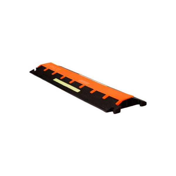 Elasco Products Cable Protector, 1-3/4 in H, 36 in L, 11-1/4 in W, 2 Channel, Polyurethane - LG2125-GLOW