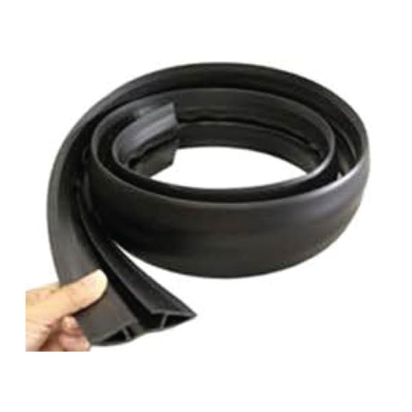 Kable Kontrol Cable Protector Kit, 0.60 in H, 15 ft L, 2.59 in W, 1 Channel, PVC, Black - WC316