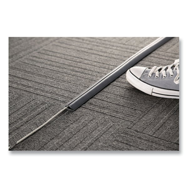 Ut Wire Cable Protector, 0.53 in H, 5 ft L, 1.60 in W, 1 Channel, Gray - UTW-CPM5-GY