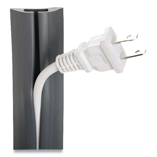 Ut Wire Cable Protector, 0.53 in H, 5 ft L, 1.60 in W, 1 Channel, Gray - UTW-CPM5-GY