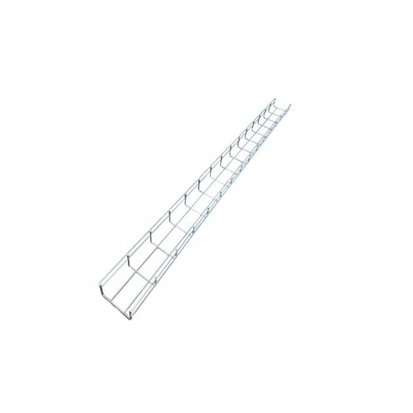 Kable Kontrol Cable Tray, 39.4 Lbs Capacity, Zinc Plated Steel, Zinc Plated - KK-4X2X5-EZ