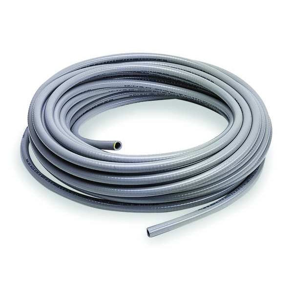 Hubbell Wiring Device-Kellems Liquid-Tight Flex Plastic Conduit, 1/2 in Trade Size, 100 ft, 3 in Bend, PVC, Gray - G1050
