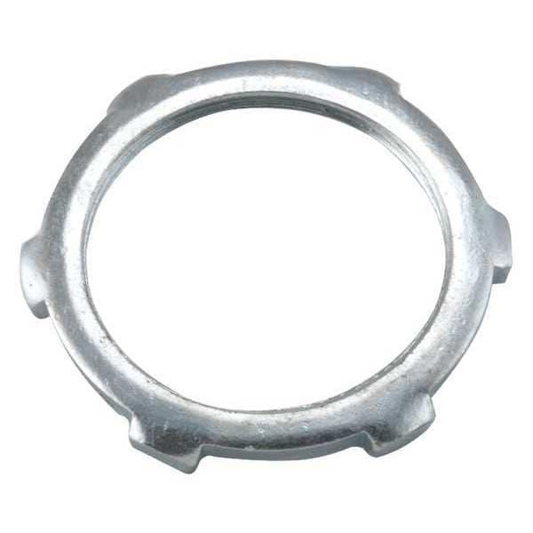 Raco IMC Locknut, 3/4 in, Threaded, Steel, Zinc Plated, Gray - 1193