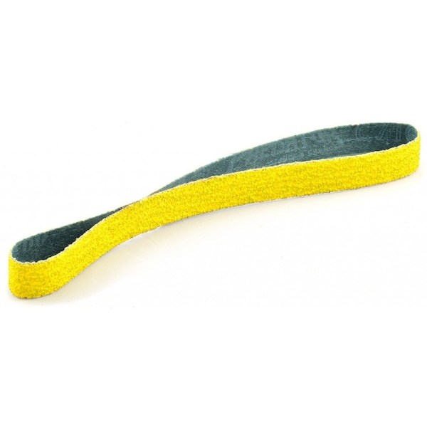 Arc Abrasives Belt Predator 1 X 18 120, Cubierto, 1" W, 18" L, 120 Grit, Cerámica, Predator, Amarillo - 71-010018008