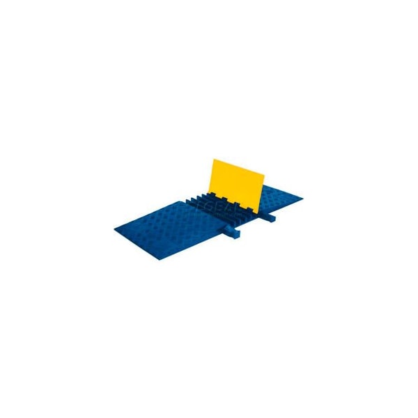 Justrite Cable Ramp, 1-7/8 in H, 18 in L, 50 in W, 5 Channel, Polyurethane - YJ5-125-ADA