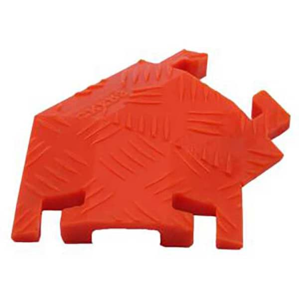 Fastlane Cable Protector 45 Deg Right Turn, 1-1/2 in H, 12 in L, 10-1/4 in W, 1 Channel, Polyurethane - FL45RT1X4-O