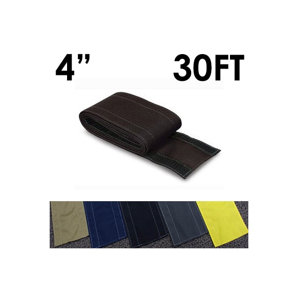 Electriduct Carpet Cable Cover, 30 ft L, 4 in W, 1 Channel, Nylon, Black - CC-SC-4-30-BK