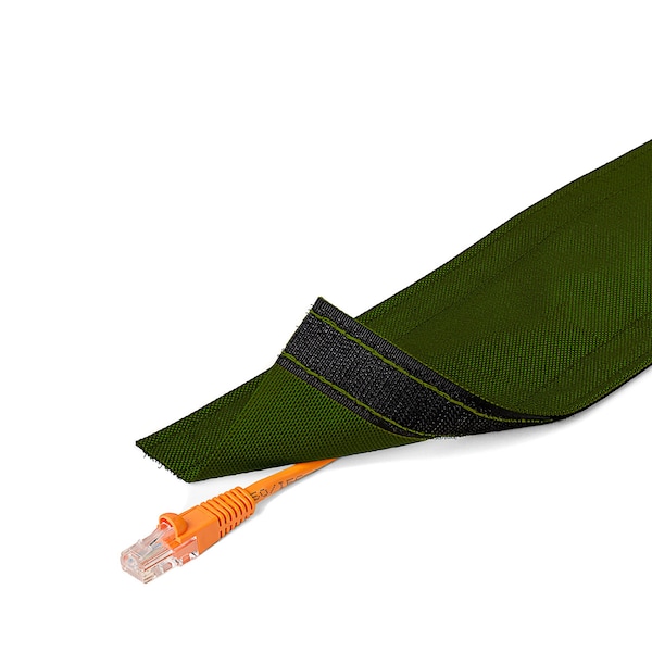 Electriduct Carpet Cable Cover, 100 ft L, 4 in W, 1 Channel, Nylon, Gray - DRN4.00-100-GY