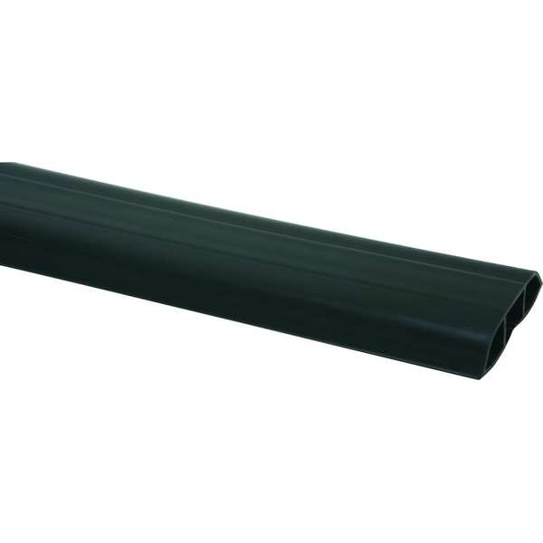 Power First Cable Protector, 1-1/16 in H, 25 ft L, 3-1/4 in W, 1 Channel, PVC, Black - 4CEK6