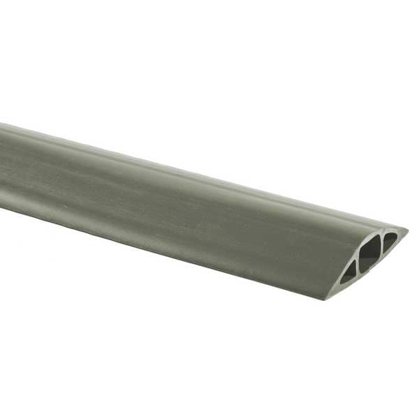 Hubbell Wiring Device-Kellems Cable Protector, 3/4 in H, 25 ft L, 3 in W, 1 Channel, PVC, Gray - FT3GY25