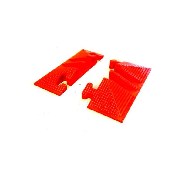 Elasco Products Cable Protector End Cap, 2 Channel, Polyurethane, Black, Orange - LG2125-ED
