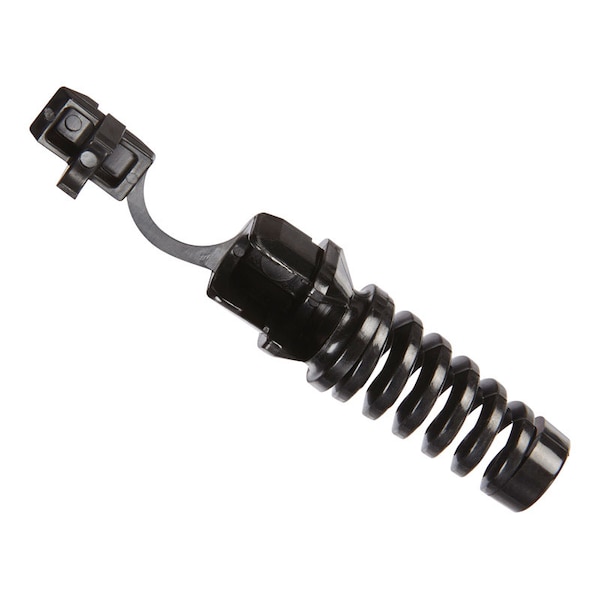Jandorf Cable Protector, 2.11 in L, Nylon, Black - 61420