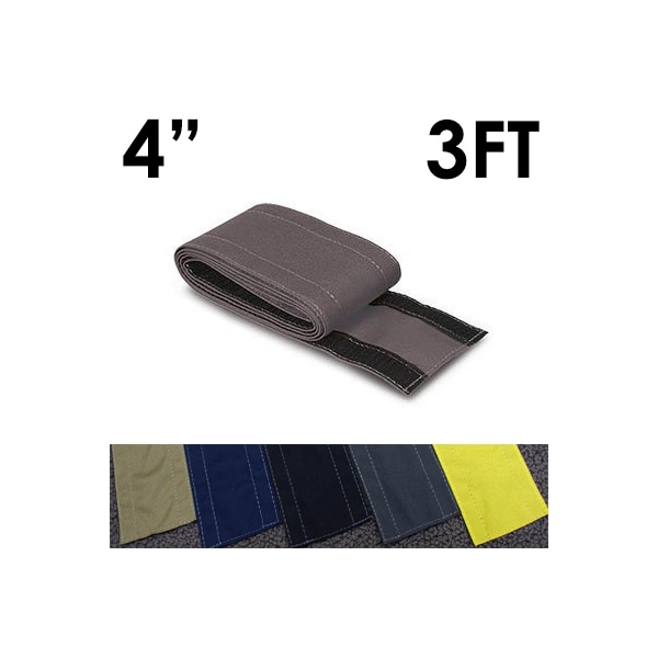 Electriduct Carpet Cable Cover, 3 ft L, 4 in W, 1 Channel, Nylon, Gray - CC-SC-4-3-GY