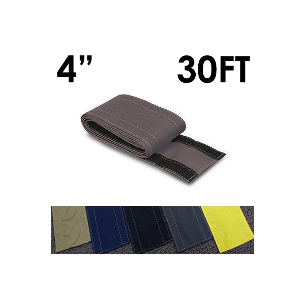 Electriduct Carpet Cable Cover, 30 ft L, 4 in W, 1 Channel, Nylon, Gray - CC-SC-4-30-GY