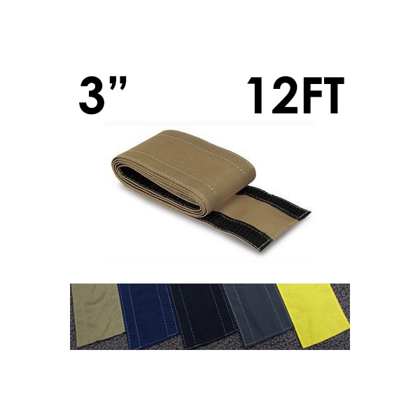 Electriduct Carpet Cable Cover, 12 ft L, 3 in W, 1 Channel, Nylon, Taupe - CC-SC-3-12-TP