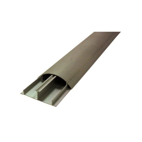 Electriduct Cable Protector, 9/16 in H, 59 in L, 2-1/4 in W, 2 Channel, Aluminum - CSX-MET-4