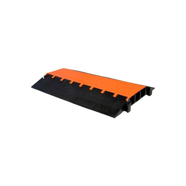 Elasco Products Cable Protector, 3-3/4 in H, 36 in L, 27-1/2 in W, 3 Channel, Polyurethane - MG3300