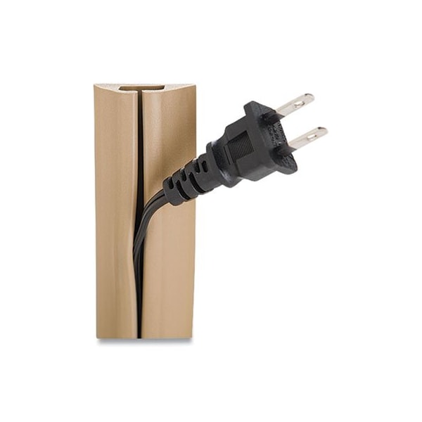 Rubbo International Carpet Cable Cover, 5 ft L, 1.60 in W, 1 Channel, Beige - UTWCPM5BG