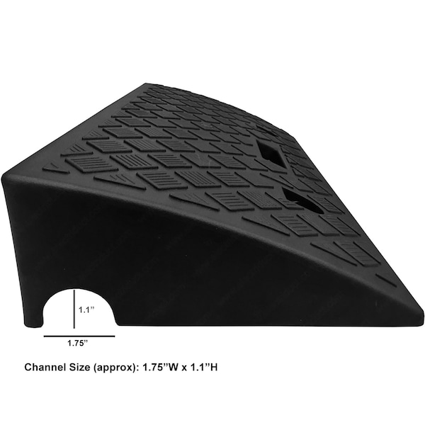 Electriduct Cable Ramp, 4 in H, 10-1/2 in L, 19-1/4 in W, 1 Channel, Polypropylene, Yellow - CR-RPS-PP4-YL