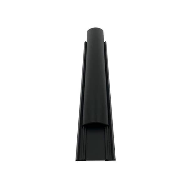 Switch On Cable Protector, 5/8 in H, 60 in L, 1-5/8 in W, 1 Channel, Black - SW3024985