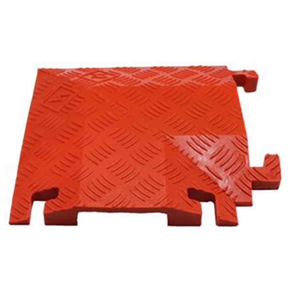 Fastlane Cable Protector 90 Deg Right Turn, 1-1/2 in H, 12 in L, 12 in W, 1 Channel, Polyurethane, Orange - FL90RT1X4-O