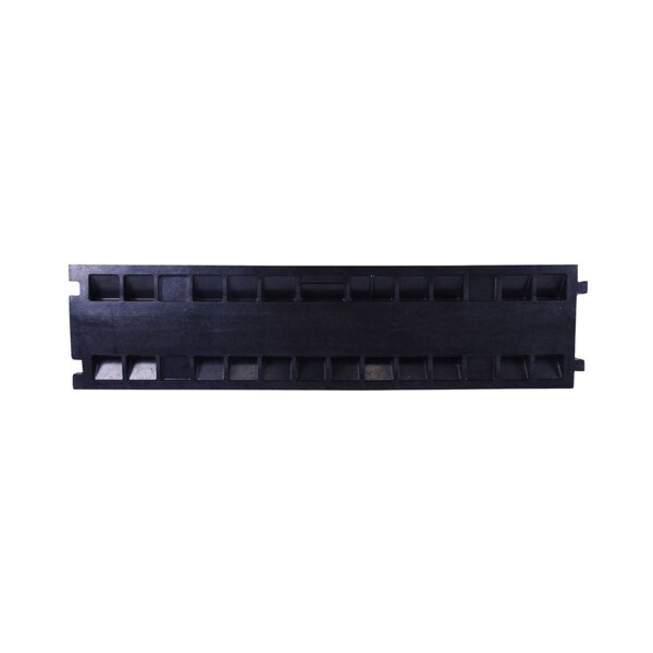 Pittman Cable Ramp, 45 mm H, 1010 mm L, 250 mm W, 2 Channel, Rubber, Black, Yellow - 756352