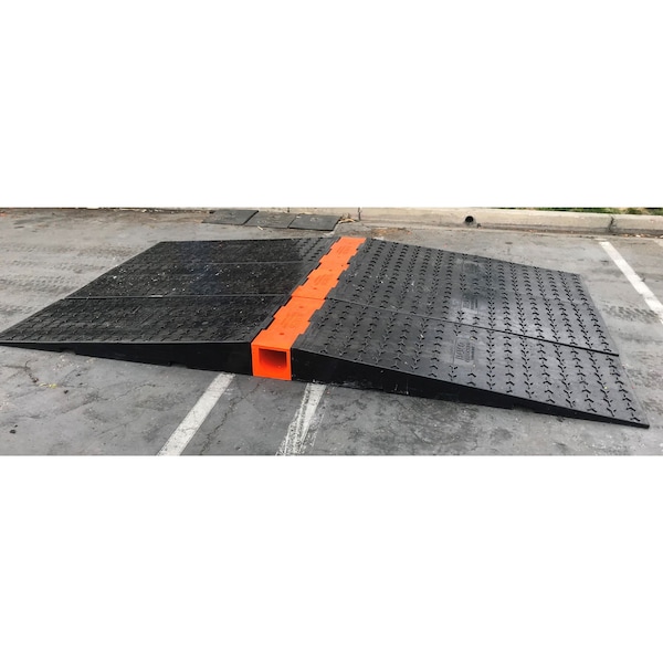 Elasco Products Cable Protector, 8-1/2 in H, 27-1/2 in L, 146 in W, 1 Channel, Polyurethane - XG1600
