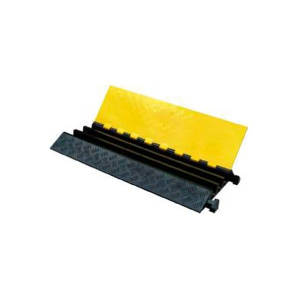 Tire Conversion Technologies Cable Protector, 3 in H, 35-1/2 in L, 19-3/4 in W, 3 Channel, Polyurethane, Yellow - CP-LD-3