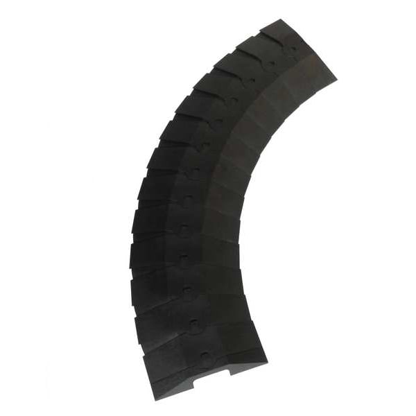 Ultratech Cable Protector, 1-3/8 in H, 33 in L, 9-3/4 in W, 1 Channel, ABS, Black - 1832