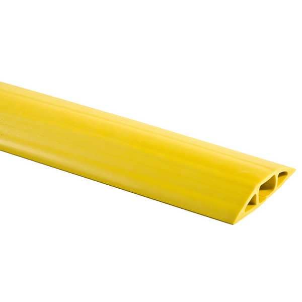 Hubbell Wiring Device-Kellems Cable Protector, 1-1/8 in H, 5 ft L, 3-1/4 in W, 1 Channel, PVC, Yellow - FT4Y5