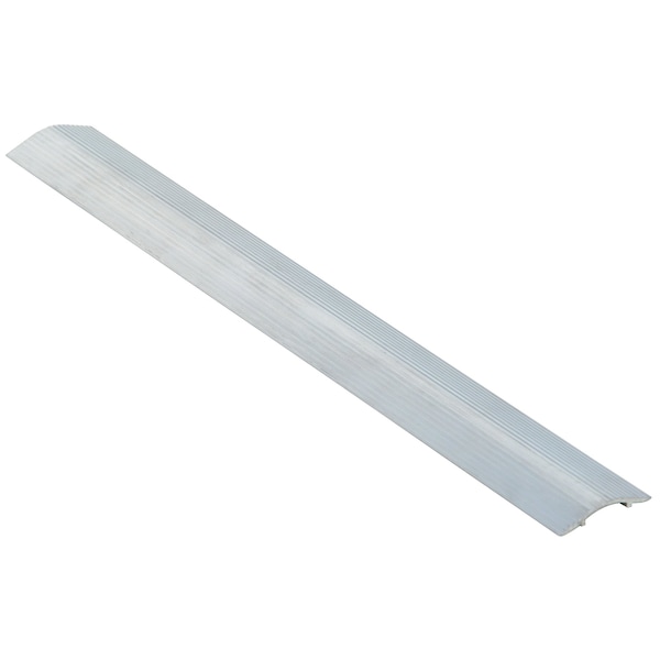 Vestil Cable Protector, 7/16 in H, 2 ft L, 2-7/8 in W, 1 Channel, Aluminum, Silver - WR-24